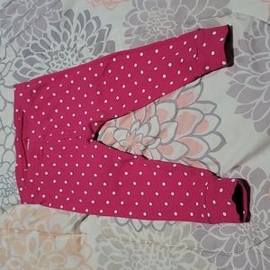Pink with white polkadot pants 9months